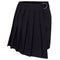 Gothic Style Solid Color Irregular Hemline Women Pleated Skirt