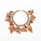 Hot Sale Women Christmas Gift Alloy Chain Leaves Design Enameled Bracelet