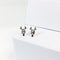 Cute Christmas Reindeer Shaped Women Exquisite Silver Stud Earrings