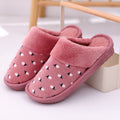 Comfortable Cherry Pattern Cover-toe Indoor Cotton Slippers Shoes