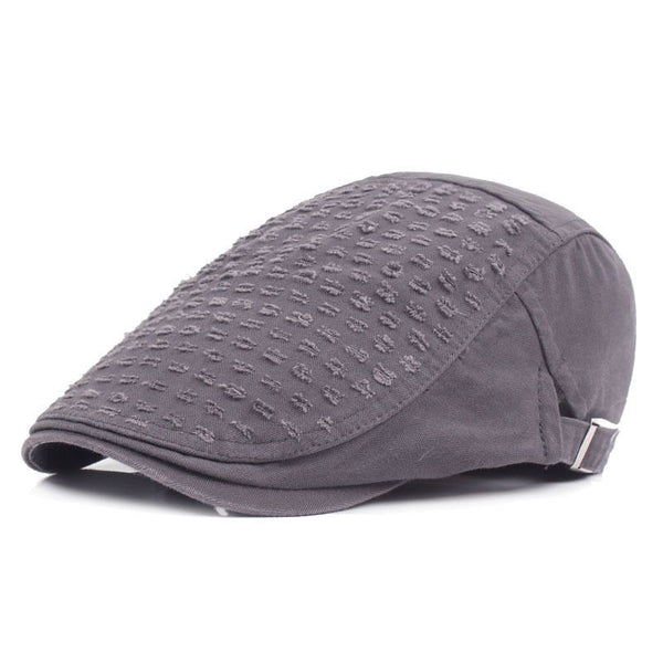 Creative Stone-washed Design Plain Color Peaked Unisex Cap