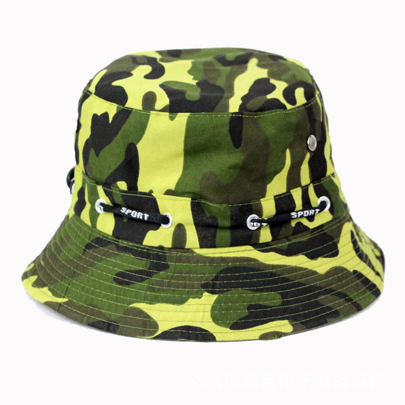 Casual Outdoor Wear Unique Camouflage Print Women Bucket Hat