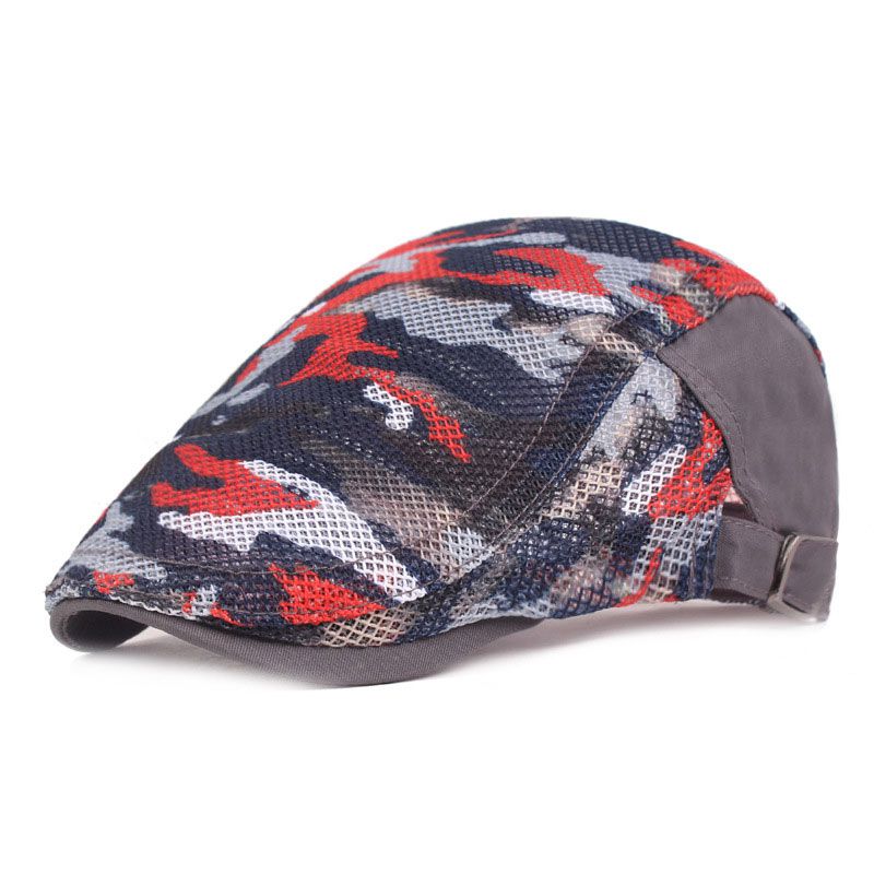 Breathable Mesh Design Unique Camouflage Pattern Peaked Cap