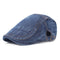 Casual Stone-washed Denim Fabric Men And Women Outdoor Beret Peaked Cap