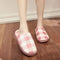 Classic Plaid Pattern Women Winter Soft Outsole Indoor Slippers Shoes