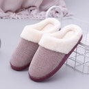 Winter Simple Style Women Round Toe Anti Skid Indoor Slippers Shoes