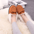 Bowknot Decor Women Outdoor Indoor Cover Heel Cotton Shoes