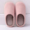 Classic Stripe Pattern Women Autumn Winter Cotton Slippers Shoes