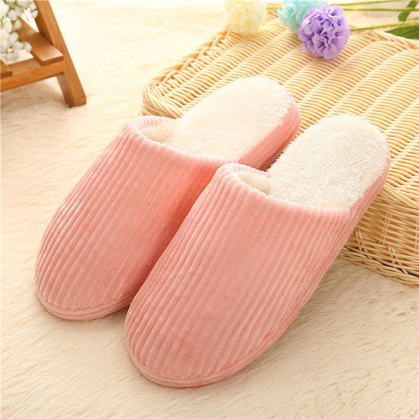 Hot Sale Women Solid Color Soft Outsole Indoor Slippers Shoes