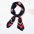 Hot Sale Irregular Geometric Stripes Print Multicolor Square Scarf