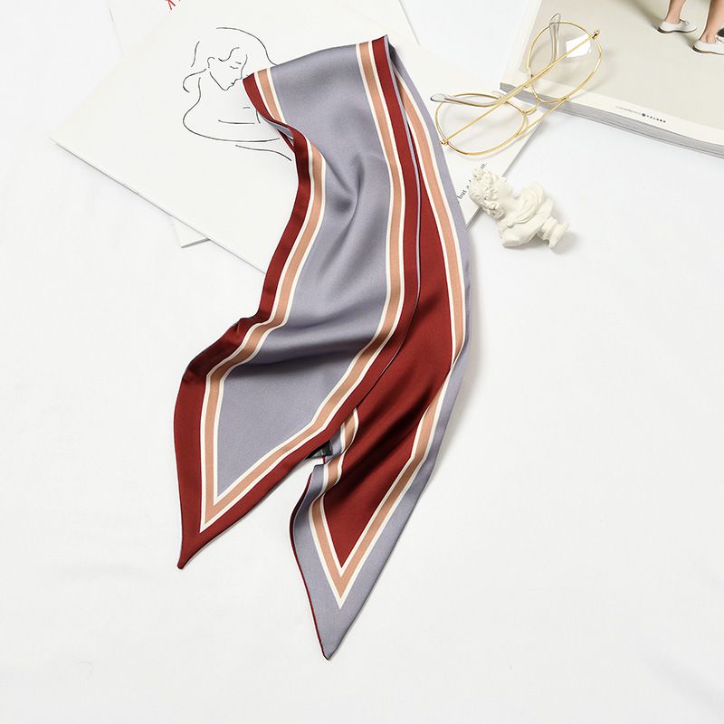Hot Sale Fashion Double Color Design Elegant Women Fall Skinny Scarf