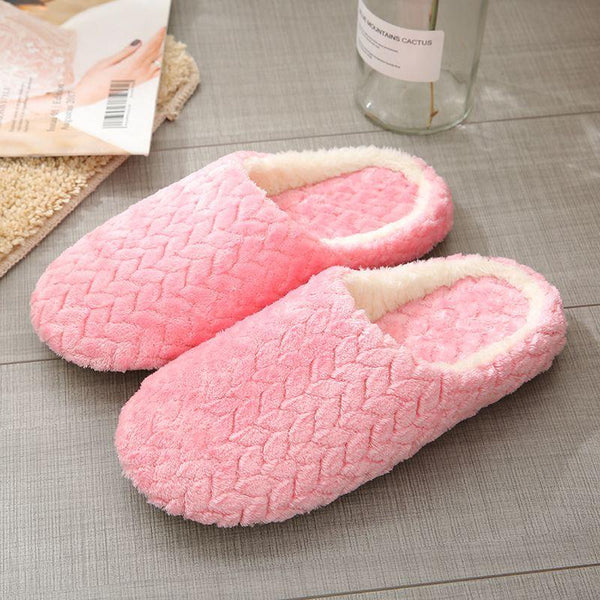 New Jacquard Type Indoor Soft Outsole Cotton Slippers Shoes