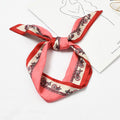Elegant Women Bright Color Unique Chain Printed Skinny Scarf