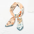 Women Fresh Style Elegant Flower Print Square Scarf