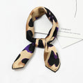Hot Sale Multicolor Leopard Printed Women Trendy Square Scarf