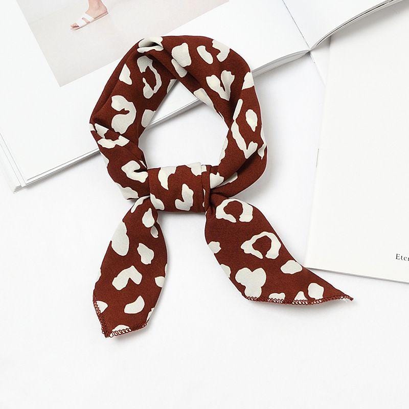 Women Hot Sale Classic Leopard Good Quality Satin Scarf
