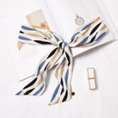 Women Classic Pattern Irregular Geometric Print Elegant Satin Scarf