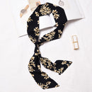 Classic Hot Sale Flower Printed Elegant Women Satin Scarf