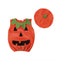 2 Pcs Set Baby Infant Toddler Cute Halloween Pumpkin Pattern Sleeves Dress And Hat