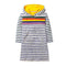 Girl Rainbow Color Striped Hooded Dress