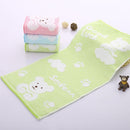 Cute Bear Print Water-absorbing Soft Cotton Home Towel