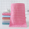 Classic Style Solid Color Cotton Absorbent Towel