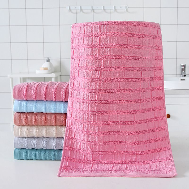 Classic Style Solid Color Cotton Absorbent Towel