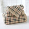3 Pcs Set Fashion Plaid Print Absorbent Home Bathroom Towel