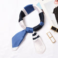 Hot Sale Classic Color Blocking Design Satin Square Scarf