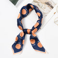 Classic Contrast Polka Dot Printed Design Women Vintage Satin Scarf