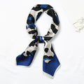 Elegant Women Fashion Leopard Print Square Satin Scarf