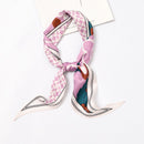 Chic Women Fresh Style Multicolor Flower Print Skinny Scarf