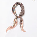 Chic Women Vintage Style Classic Paisley Plaid Print Slim Scarf