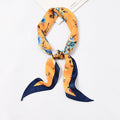 Casual Women Double Color Design Daisy Printed Chic Slim Scarf