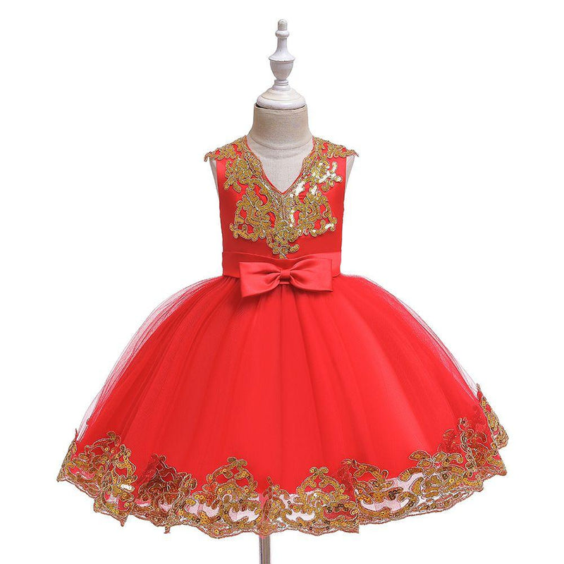 Luxury Girl Shine Sequins Design Tutu Princess Dress