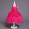 Luxury Girl Embroidered Patchwork Pure Color Princess Dress