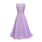 Elegant Girl Lace Patchwork Sleeveless Slim Fit Princess Dress