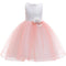 Lovely Girl Lace Flower Design Candy Color Tutu Party Dress