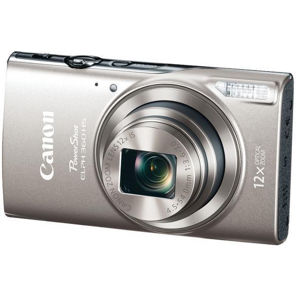 20.2-Megapixel PowerShot(R) ELPH(R) 360 HS Digital Camera (Silver)-Cameras & Camcorders-JadeMoghul Inc.