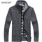 2020 Autumn Winter Men's Sweater Coat Faux Fur Wool Sweater Jackets Men Zipper Knitted Thick Coat Warm Casual Knitwear Cardigan AExp