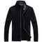 2020 Autumn Winter Men's Sweater Coat Faux Fur Wool Sweater Jackets Men Zipper Knitted Thick Coat Warm Casual Knitwear Cardigan AExp