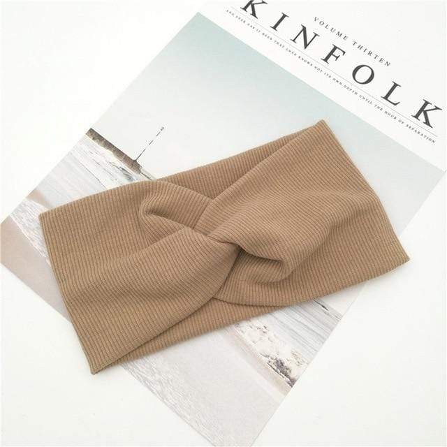 2020 Cute Solid Color Baby Turban Girls Cotton Twisted Knotted Headband Elastic Hairbands Children Head Wraps Hair Accessories AExp