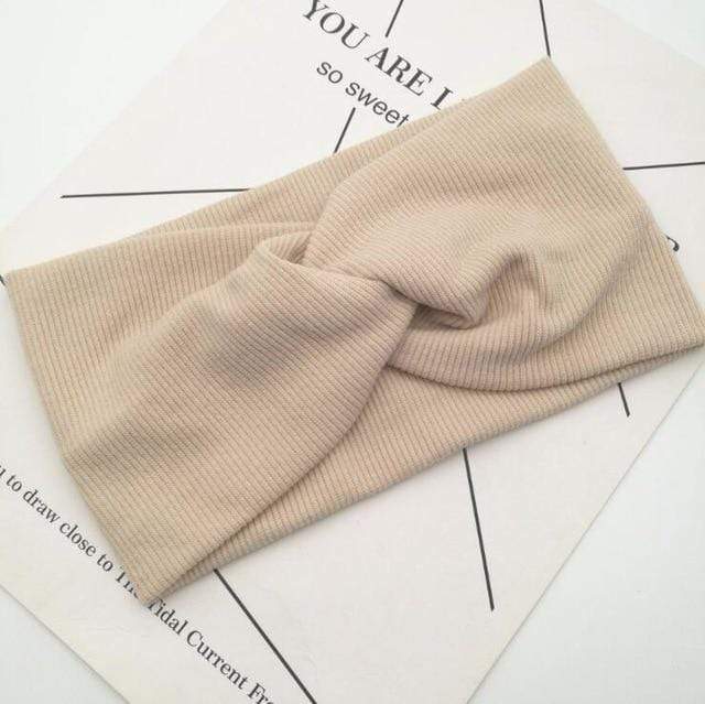 2020 Cute Solid Color Baby Turban Girls Cotton Twisted Knotted Headband Elastic Hairbands Children Head Wraps Hair Accessories AExp