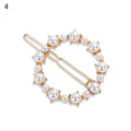 2020 Fashion Hair Clip Women Girls Elegant Design Triangular Star Round Barrette Stick Hairpin Hair Pins Ponytail Head Accessory AExp