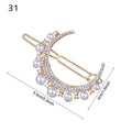 2020 Fashion Hair Clip Women Girls Elegant Design Triangular Star Round Barrette Stick Hairpin Hair Pins Ponytail Head Accessory AExp