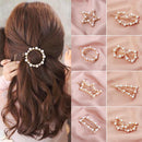 2020 Fashion Hair Clip Women Girls Elegant Design Triangular Star Round Barrette Stick Hairpin Hair Pins Ponytail Head Accessory AExp