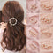 2020 Fashion Hair Clip Women Girls Elegant Design Triangular Star Round Barrette Stick Hairpin Hair Pins Ponytail Head Accessory AExp