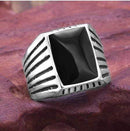 2020 Fashion Simple Style Black Square Ring Classic Ring Wedding Engagement Jewelry AExp