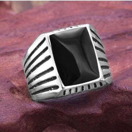 2020 Fashion Simple Style Black Square Ring Classic Ring Wedding Engagement Jewelry AExp