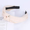 2020 Knot Pearls Headbands For Women Girls Handmade Wide Solid Silk Fabric Twist Hairband Bezel Hair Hoop Hair Accessories AExp